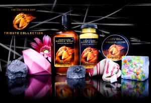 Now these consist of soaps associated with the first book. For instance, the District 12 soap is coal.