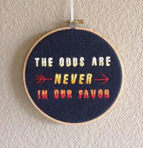 Of course, this would be the case in the Hunger Games. There the competition is deadly, literally.