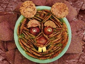 Or more like a cereal bowl made to look like an Ewok. Then again, I think it just looks like a demented squirrel on LSD.