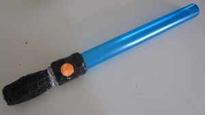 With a plastic tube and some duck tape, lightsaber duels will now have bubbles. And no one loses a limb.