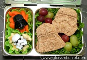 Now this includes a Darth Vader and Stormtrooper sandwich. Of course, I wouldn't recommend it to people who have to aim for targets. They won't hit anything.