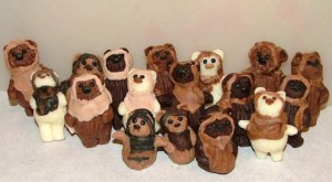 Yes, they look like teddy bear chocolates with hoods on them. But you have to admit they're so adorable.