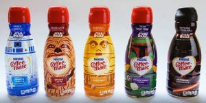 Now these seem to consist of R2-D2 French Vanilla, Chewbacca Spiced Latte, C-3PO Hazelnut, Boba Fett Italian Creme, and Darth Vader Espresso Chocolate. Yeah, I don't think 