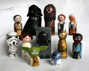 Can't believe they included Han Solo in carbonite. Still, these figures are quite adorable if you ask me.