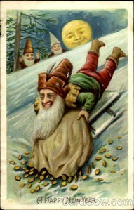 Strange and Creepy New Year's Postcards from ca. 1900s-1910s (22)