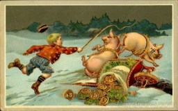 Strange and Creepy New Year's Postcards from ca. 1900s-1910s (28)
