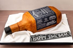 Jack Daniels for a 25th birthday cake surprise