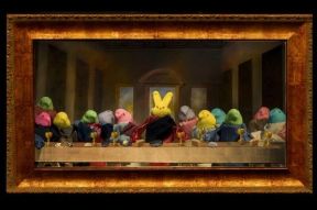 Yes, I did the Last Supper before. But that wasn't a rendition of Da Vinci's painting. Still, this is brilliant.