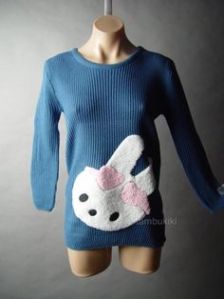 Sure those may not look like bows. But I'm sure this sweater is bound to be Easter appropriate in its own way.