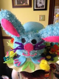 Yes, I know that bunnies aren't normally blue. But this one is so adorable that you'd want to hug it.