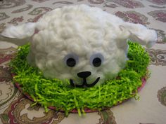 I know that sheep aren't as popular Easter motifs as bunnies or chicks. But you have to admit, this is pretty cute.
