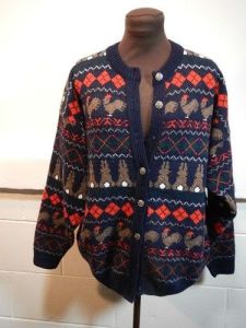 This one has 2 rows of chickens and one row of bunnies. And the bunnies are all facing with their cotton tails.