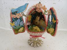 Open this one up, and you behold a beautiful nature scene. A lovely surprise for Easter.