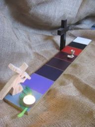 I guess you move Jesus around as the Lenten season progresses by week until he hits red. That's how I look at it.