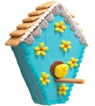 Never seen a cake like that before. Then again, it wouldn't be standing like that in real life either.