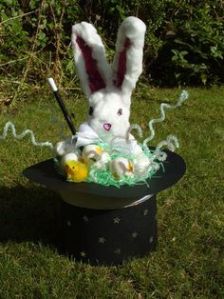 I have to admit this is a pretty clever idea. Like the bunny with a magic wand.