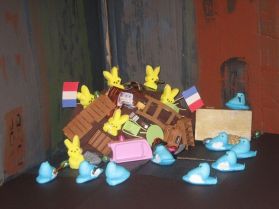 Once I saw this was a diorama of Les Miserables, I had to include this. This is just so perfect.