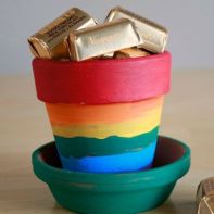 Those gold nuggets are actually Hershey's chocolates. But they're filled with golden deliciousness.