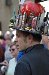 Or is really not into the bunnies and chicks bit of Easter. So he decided to go with a New York Easter bonnet instead.