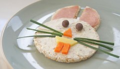 Not sure where you can get rice cakes. However, you have to think this rabbit is so adorable to say the least.