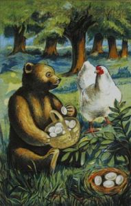 Of course, anyone who knows about bears will be quick to point out that the chicken doesn't have long to live. Seriously, what do you expect would happen in this situation?