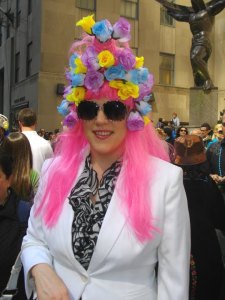 And I'm sure pink will do nicely. Then again, I'm sure this is a wig. At least I hope it is.