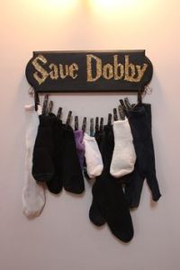 Yes, donate your socks to save Dobby and his house elf friends. Okay, maybe Harry helped free him. But still, this is great.