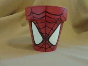 The kind of superhero flower pot that was inspired by one who was bitten by a radioactive spider. And one that contains spiders, too.