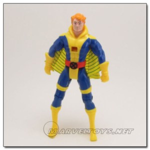 From Cracked: "Banshee is a relatively well-known character with a super-powered scream ... which they decided to represent here by jamming a whistle into his chest. You blow (into) him. They could have given him a sound chip or something, but no, clearly this was the more dignified solution."