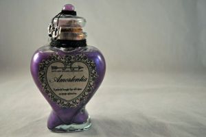 I don't see anything wrong with this since I know it's not going to work being made by muggles on Etsy. But in the wizarding world, Amortentia is the most powerful love potion and like other love potions, it's Muggle equivalent are roofies. Seriously, love potions are date rape drugs. Look what happened to Ron when he ate some some chocolates from one of Harry's stalkers.