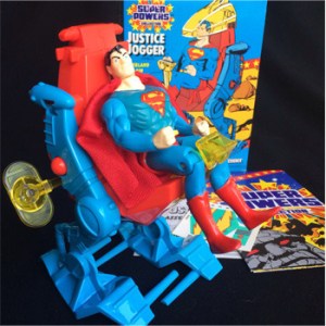 First, why the hell does Superman need a Justice Jogger? Second, I pray to God that the maker's didn't have Christopher Reeve in mind when they made this. Because that would be bad.
