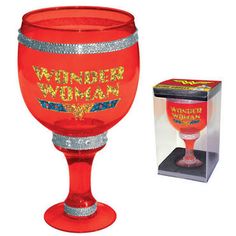 More like a Wonder Woman pimp cup if you ask me. I think it makes more sense to be like Wonder Woman if you bought a small replica of the Goblet of Fire.