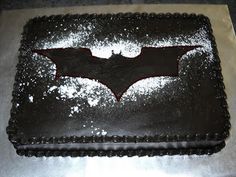 Other than needing to get something for the bat signal, this sheet cake almost seems doable. Like the flour effects on this, too.