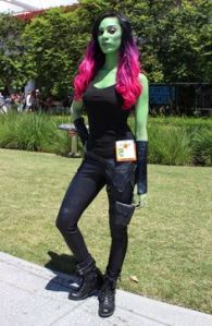 Like Black Widow, Gamora was also screwed out of the merchandising. Also, I'm sure her green skin will attract the attentions of one James T. Kirk.