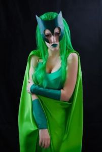 As a daughter of Magneto, Polaris has inherited his electro-magnetic powers. But unlike him, she uses them for good. Also has some mental health issues.