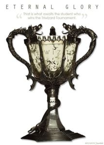 However, remember that it's also a portkey that could transport you and your co-champion to a cemetery to see the Dark Lord's resurrection. Oh, and if you're Cedric Diggory, you won't come out alive.