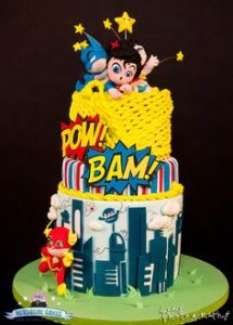 And it seems that Batman, Superman, and Wonder Woman got in a little scuffle. But the Flash seems to be all right because he's so fast.