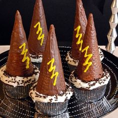 Well, they're on top of cupcakes. But each one has a lightning bolt so you'd know that they're inspired by Harry Potter.