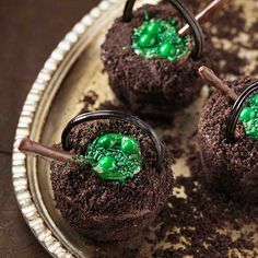These have something green in them. Hope it's icing. If it's not, I don't want to know.
