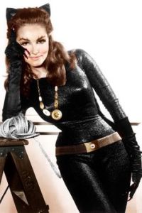 This is Catwoman in what she had on during the 1960s Batman series. It's kind of considered a camp type of entertainment.