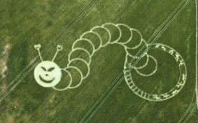 Alien Wormhole Crop Circle  at Boreham Woods, near Lockeridge, Wiltshire  5th July 2012