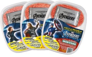 From Movieline: "You, too, can feel a kinship with supernaturally gifted heroes by eating machine-stripped, processed and mechanically extruded ham loaf. Europe also has realized the cold-cut windfall to be had, with the Italian company Montana Foods following suit. Heroic baloney in Bologna — who'd have guessed?"