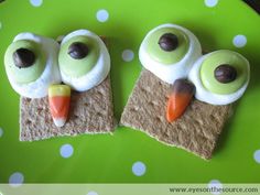 Sure the nose is made from candy corn which is sugar wax. But these are cute.