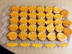 These cheese on these is quite batty though. But it's probably quite tasty since it's cheddar.