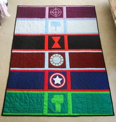 Includes, Hawkeye, Thor, Black Widow, Iron Man, Captain America, and Hulk. And each line has their colors and symbol.