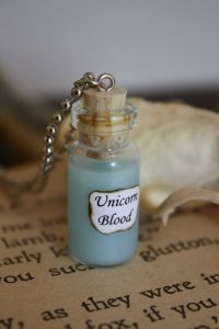 As you know, drinking unicorn blood may keep you alive. However, because you've slain something pure and defenseless to save yourself, you're doomed to a half-life, a cursed life the moment the blood touches your lips.