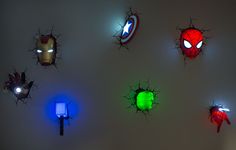 How would you like to have these in your wall? Kind of makes it seem like the Avengers did some damage.