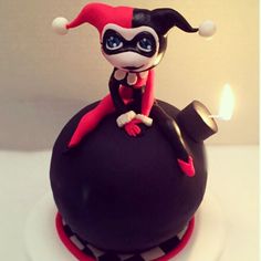 Okay, it's a Harley Quinn cake. But even though Harley doesn't seem too bright sitting on a bomb, it's kind of cute.