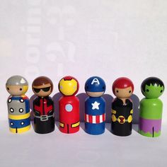 Yes, it's another set of Avengers peg dolls. But this set has Black Widow and Hawkeye.