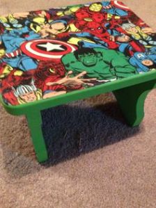 Then again, I'm not sure it's even a table. But it has the Avengers on it so it goes on this post.